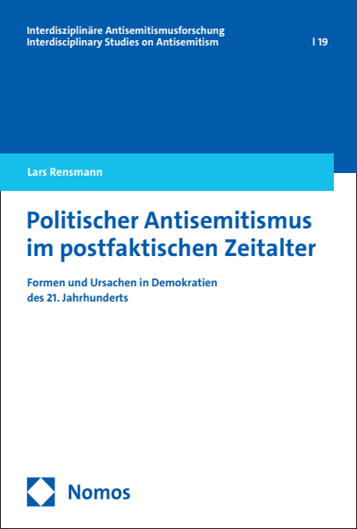 Cover of book: Politischer Antisemitismus im postfaktischen Zeitalter
