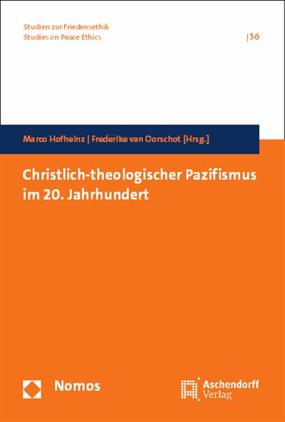 Cover of book: Christlich-theologischer Pazifismus im 20. Jahrhundert