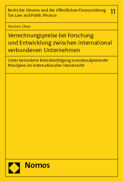 Cover of book: Verrechnungspreise bei Forschung und Entwicklung zwischen international verbundenen Unternehmen