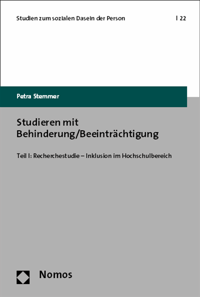 Cover des Buchs: Studieren mit Behinderung/Beeinträchtigung