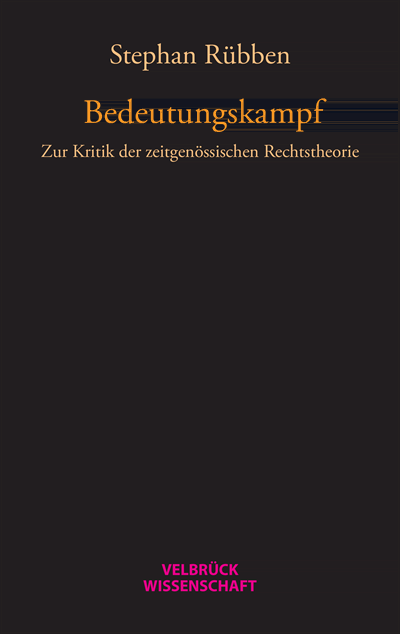 Cover of book: Bedeutungskampf