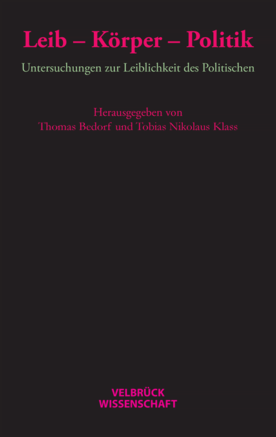 Cover of book: Leib – Körper – Politik