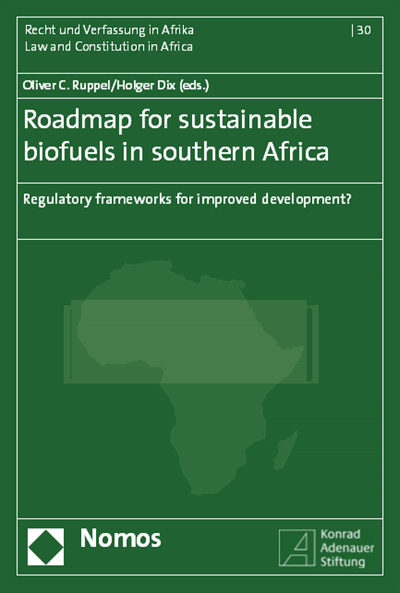 Cover des Buchs: Roadmap for sustainable biofuels in southern Africa