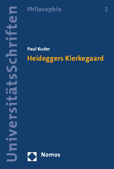 Cover of book: Heideggers Kierkegaard