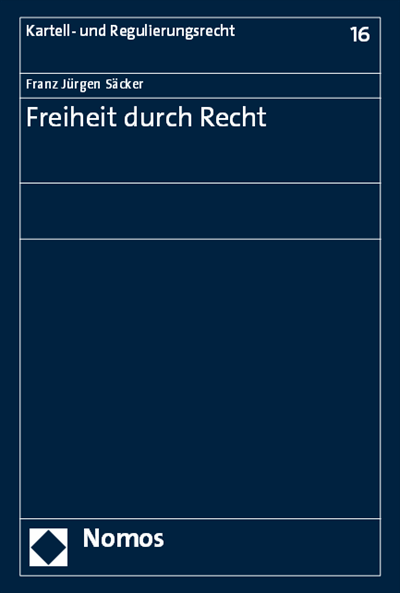 Cover of book: Freiheit durch Recht