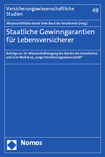 Cover des Buchs: Staatliche Gewinngarantien für Lebensversicherer
