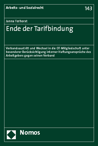 Cover of book: Ende der Tarifbindung