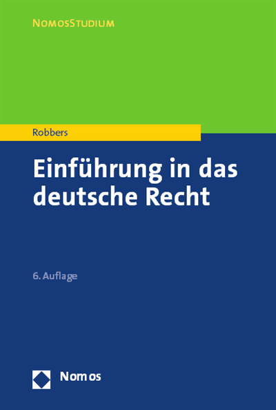 Cover des Buchs: Einführung in das deutsche Recht