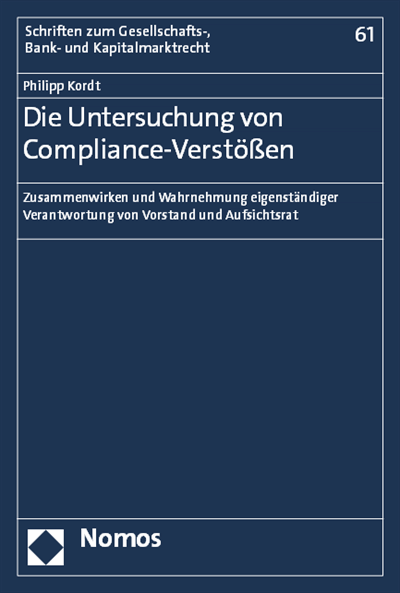 Cover of book: Die Untersuchung von Compliance-Verstößen