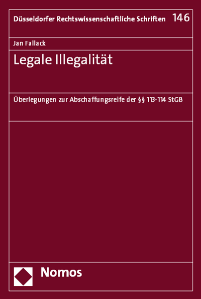 Cover des Buchs: Legale Illegalität