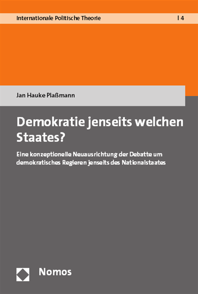 Cover of book: Demokratie jenseits welchen Staates?
