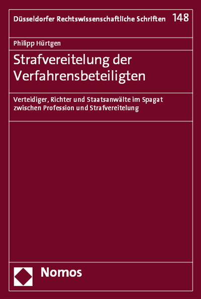 Cover des Buchs: Strafvereitelung der Verfahrensbeteiligten