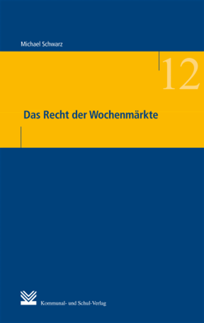 Cover of book: Das Recht der Wochenmärkte