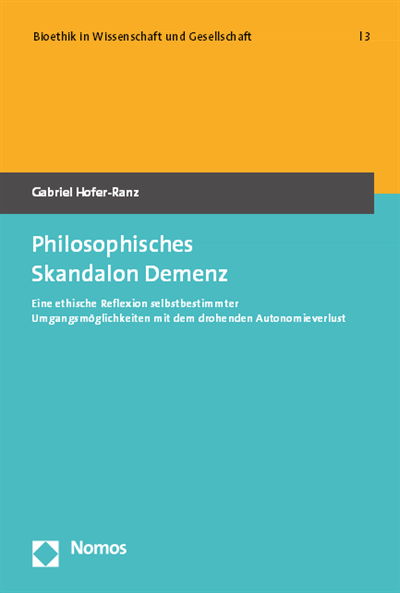 Cover des Buchs: Philosophisches Skandalon Demenz