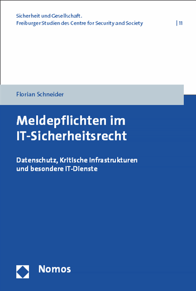 Cover of book: Meldepflichten im IT-Sicherheitsrecht