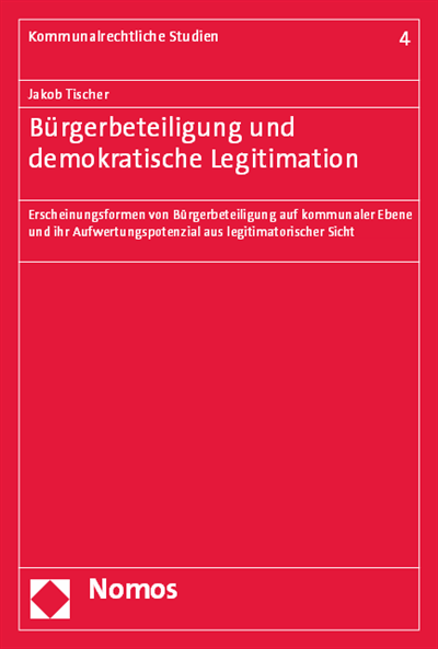 Cover of book: Bürgerbeteiligung und demokratische Legitimation