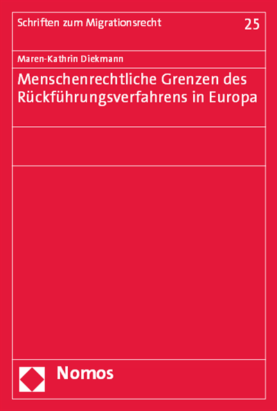 Cover des Buchs: Menschenrechtliche Grenzen des Rückführungsverfahrens in Europa