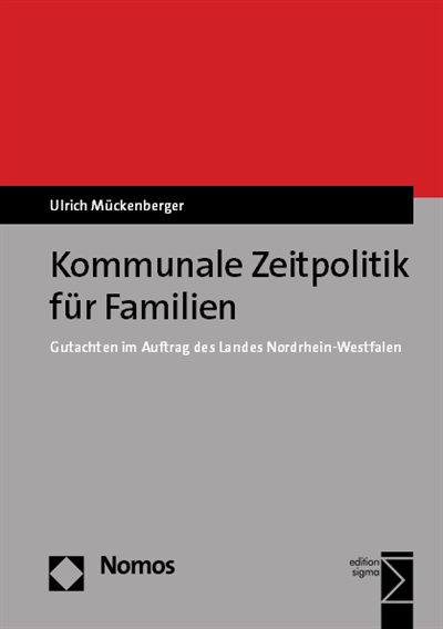 Cover des Buchs: Kommunale Zeitpolitik für Familien