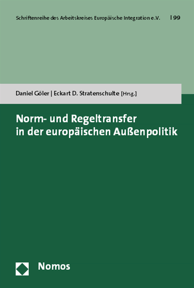 Cover of book: Norm- und Regeltransfer in der europäischen Außenpolitik