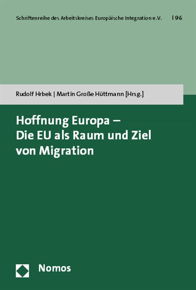 Cover des Buchs: Hoffnung Europa - Die EU als Raum und Ziel von Migration