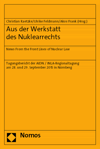 Cover des Buchs: Aus der Werkstatt des Nuklearrechts