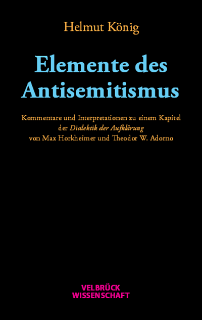 Cover of book: Elemente des Antisemitismus