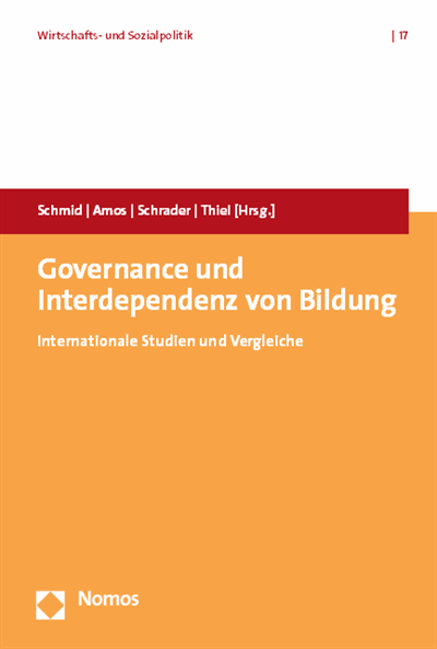 Cover of book: Governance und Interdependenz von Bildung