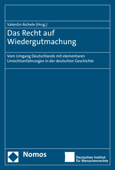 Cover des Buchs: Das Recht auf Wiedergutmachung