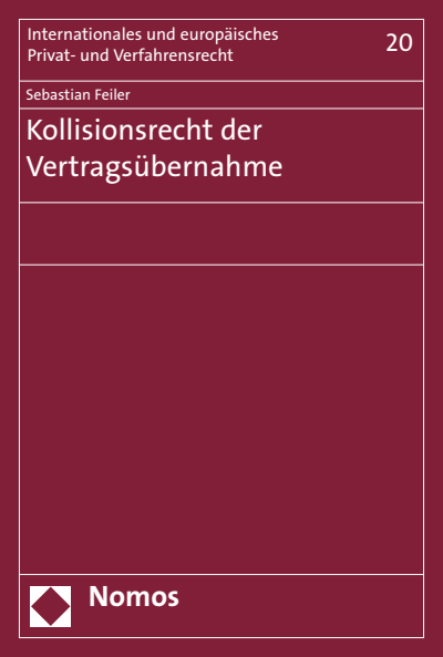Cover des Buchs: Kollisionsrecht der Vertragsübernahme
