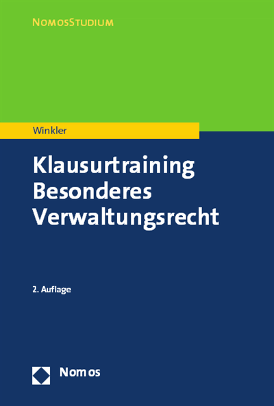 Cover des Buchs: Klausurtraining Besonderes Verwaltungsrecht