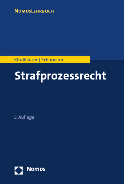 Cover des Buchs: Strafprozessrecht