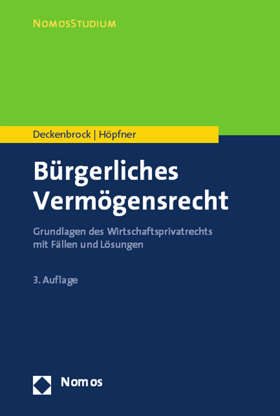 Cover des Buchs: Bürgerliches Vermögensrecht