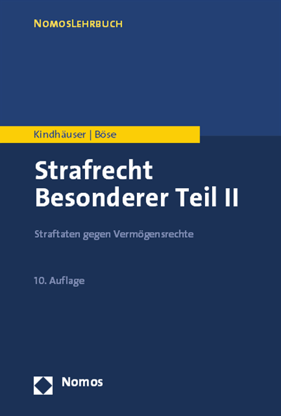 Cover des Buchs: Strafrecht Besonderer Teil II