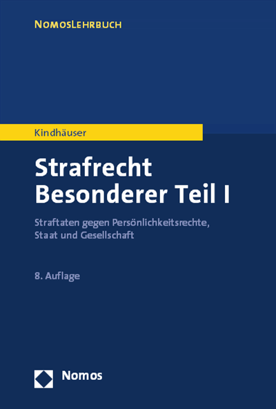Cover of book: Strafrecht Besonderer Teil I