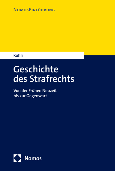 Cover of book: Geschichte des Strafrechts