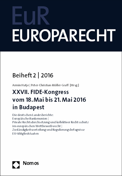 Cover des Buchs: XXVII. FIDE-Kongress vom 18. Mai bis 21. Mai 2016 in Budapest