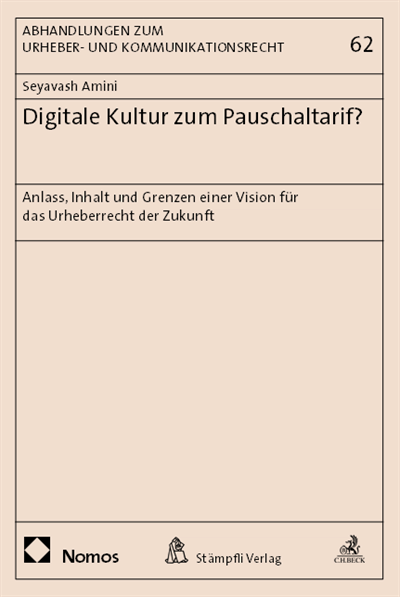 Cover des Buchs: Digitale Kultur zum Pauschaltarif?