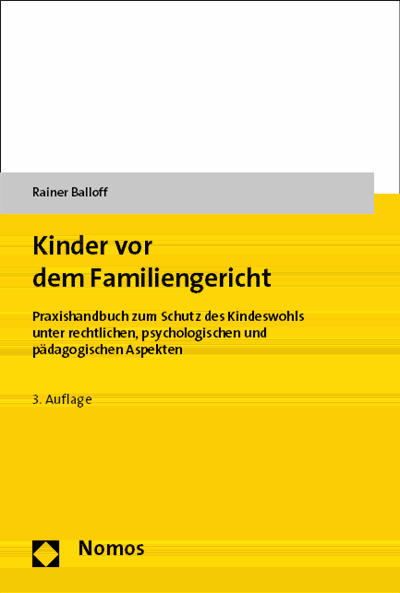 Cover of book: Kinder vor dem Familiengericht