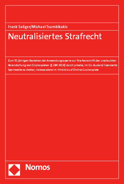Cover des Buchs: Neutralisiertes Strafrecht
