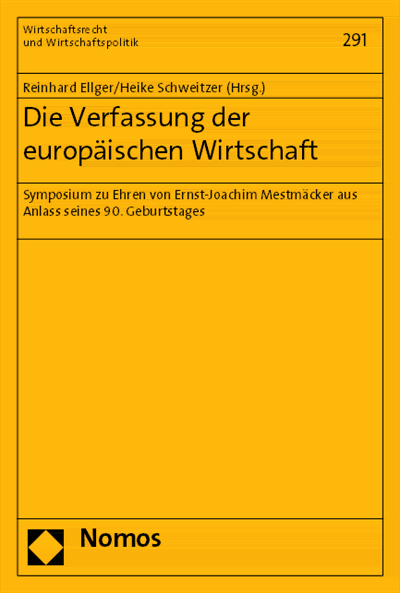 Cover of book: Die Verfassung der europäischen Wirtschaft