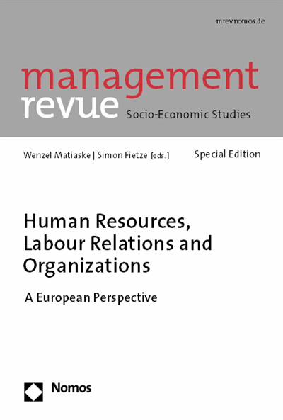 Cover of book: Human Resources, Labour Relations and Organizations