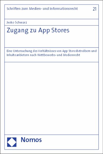 Cover of book: Zugang zu App Stores