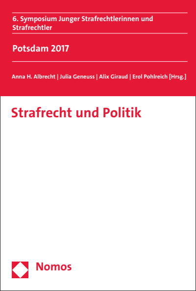 Cover des Buchs: Strafrecht und Politik
