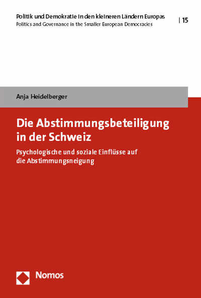 Cover des Buchs: Die Abstimmungsbeteiligung in der Schweiz