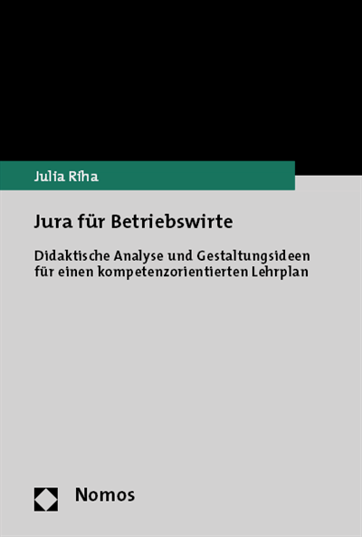Cover of book: Jura für Betriebswirte