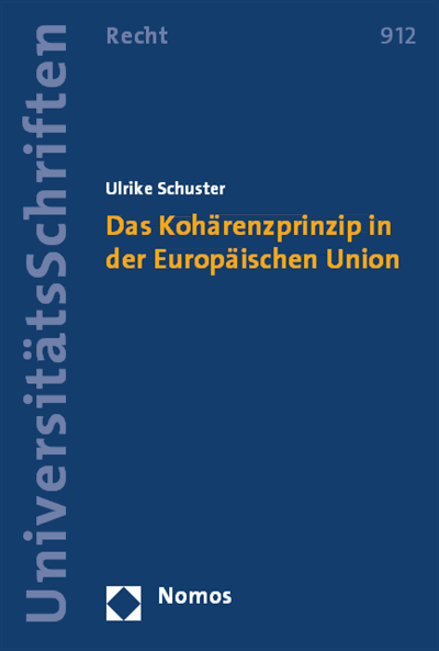 Cover des Buchs: Das Kohärenzprinzip in der Europäischen Union