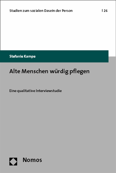 Cover of book: Alte Menschen würdig pflegen