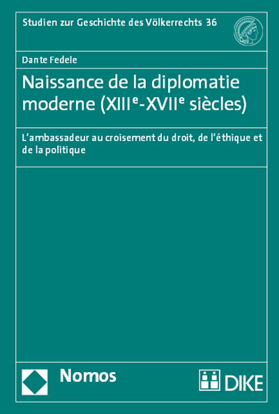 Cover of book: Naissance de la diplomatie moderne (XIIIe-XVIIe siècles)