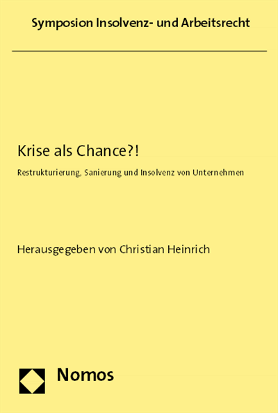 Cover of book: Krise als Chance?!