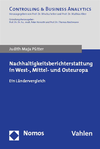 Cover of book: Nachhaltigkeitsberichterstattung in West-, Mittel- und Osteuropa